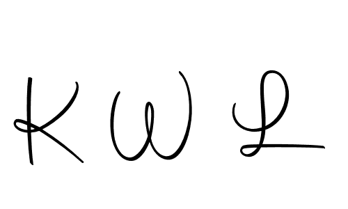 Similarly Autography-DOLnW is the best handwritten signature design. Signature creator online .You can use it as an online autograph creator for name K W L. K W L signature style 10 images and pictures png