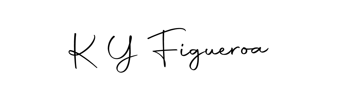 Design your own signature with our free online signature maker. With this signature software, you can create a handwritten (Autography-DOLnW) signature for name K Y Figueroa. K Y Figueroa signature style 10 images and pictures png