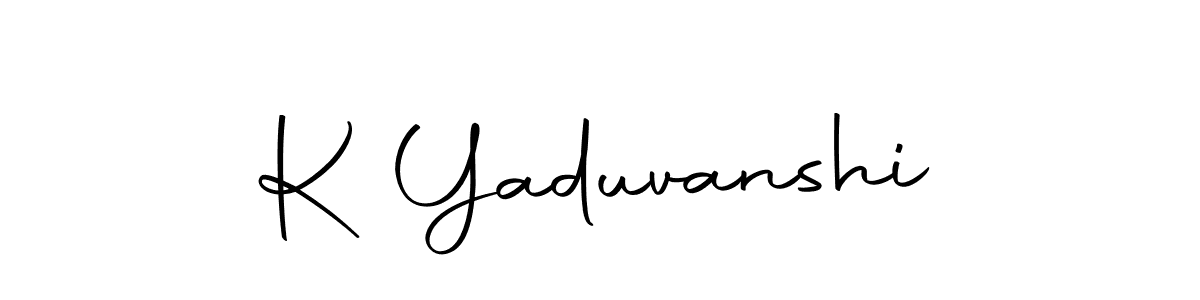 How to make K Yaduvanshi name signature. Use Autography-DOLnW style for creating short signs online. This is the latest handwritten sign. K Yaduvanshi signature style 10 images and pictures png