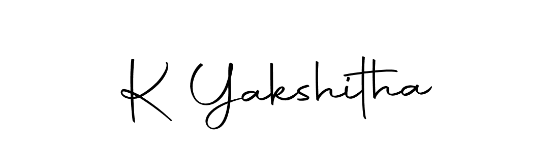 Make a beautiful signature design for name K Yakshitha. With this signature (Autography-DOLnW) style, you can create a handwritten signature for free. K Yakshitha signature style 10 images and pictures png