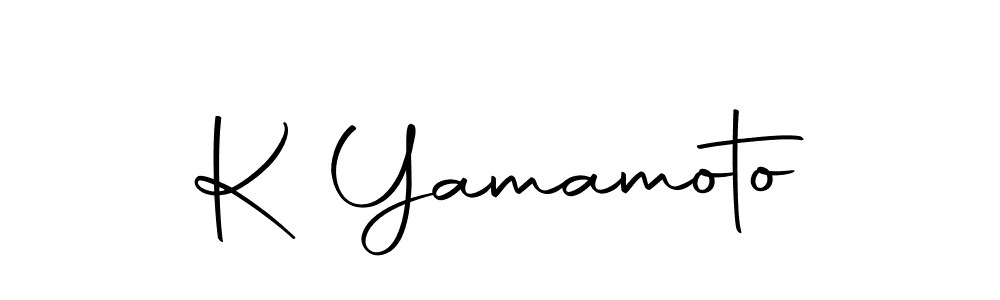 Make a beautiful signature design for name K Yamamoto. With this signature (Autography-DOLnW) style, you can create a handwritten signature for free. K Yamamoto signature style 10 images and pictures png