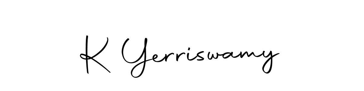 You should practise on your own different ways (Autography-DOLnW) to write your name (K Yerriswamy) in signature. don't let someone else do it for you. K Yerriswamy signature style 10 images and pictures png