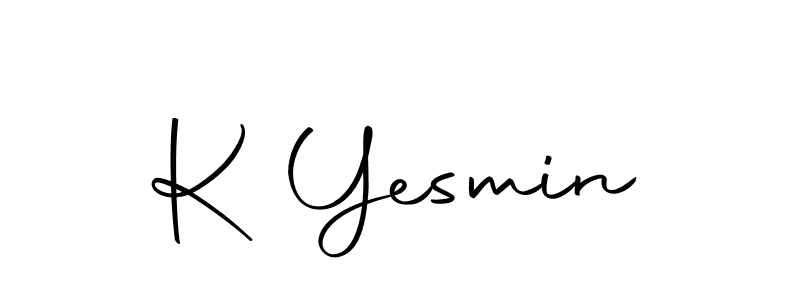 How to Draw K Yesmin signature style? Autography-DOLnW is a latest design signature styles for name K Yesmin. K Yesmin signature style 10 images and pictures png