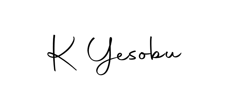 How to make K Yesobu signature? Autography-DOLnW is a professional autograph style. Create handwritten signature for K Yesobu name. K Yesobu signature style 10 images and pictures png