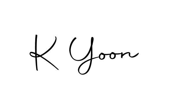 Make a beautiful signature design for name K Yoon. With this signature (Autography-DOLnW) style, you can create a handwritten signature for free. K Yoon signature style 10 images and pictures png