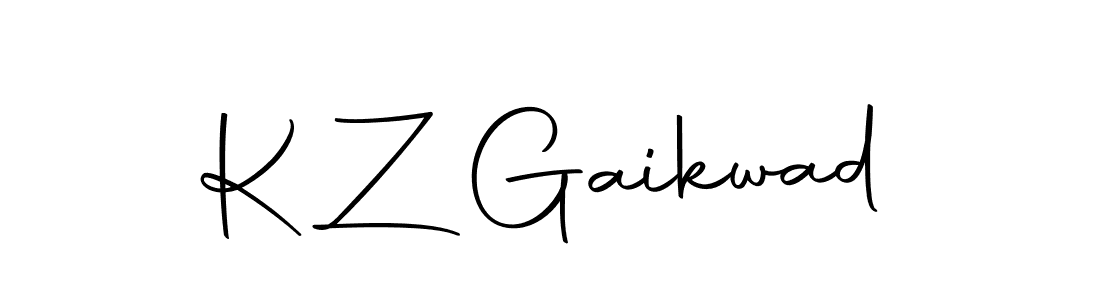 Autography-DOLnW is a professional signature style that is perfect for those who want to add a touch of class to their signature. It is also a great choice for those who want to make their signature more unique. Get K Z Gaikwad name to fancy signature for free. K Z Gaikwad signature style 10 images and pictures png