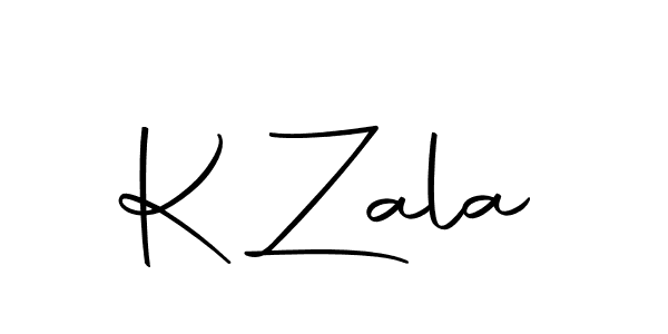 Design your own signature with our free online signature maker. With this signature software, you can create a handwritten (Autography-DOLnW) signature for name K Zala. K Zala signature style 10 images and pictures png