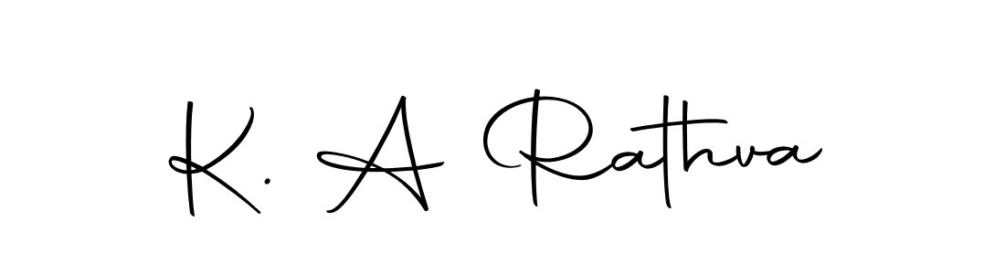 The best way (Autography-DOLnW) to make a short signature is to pick only two or three words in your name. The name K. A Rathva include a total of six letters. For converting this name. K. A Rathva signature style 10 images and pictures png