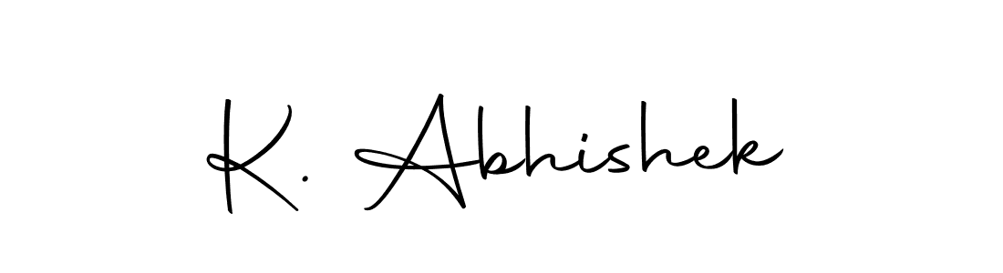 Create a beautiful signature design for name K. Abhishek. With this signature (Autography-DOLnW) fonts, you can make a handwritten signature for free. K. Abhishek signature style 10 images and pictures png