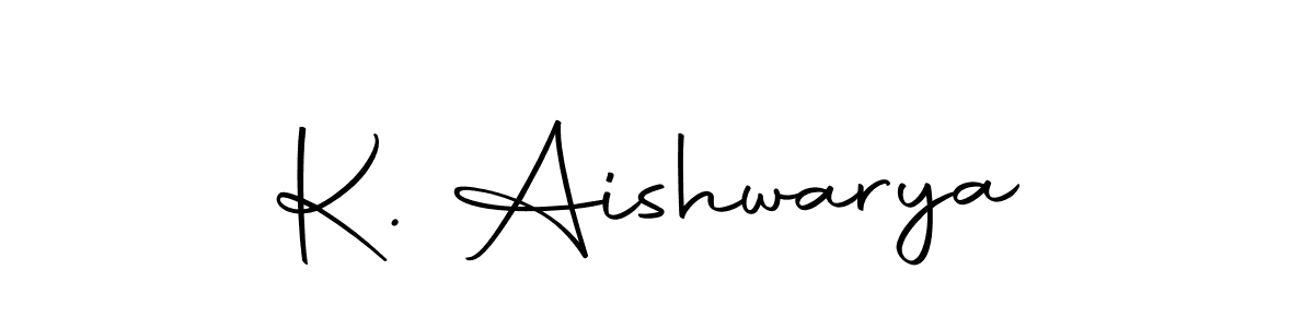 The best way (Autography-DOLnW) to make a short signature is to pick only two or three words in your name. The name K. Aishwarya include a total of six letters. For converting this name. K. Aishwarya signature style 10 images and pictures png