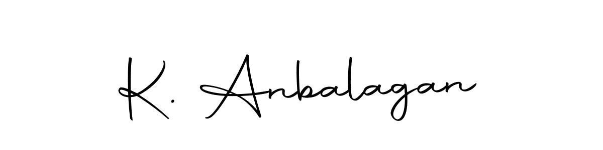Design your own signature with our free online signature maker. With this signature software, you can create a handwritten (Autography-DOLnW) signature for name K. Anbalagan. K. Anbalagan signature style 10 images and pictures png