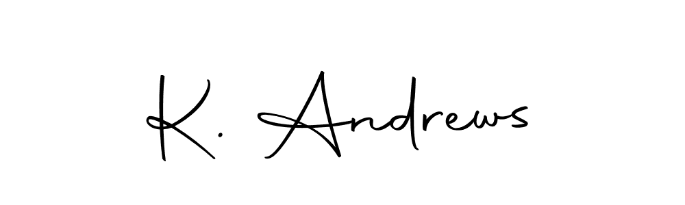 Create a beautiful signature design for name K. Andrews. With this signature (Autography-DOLnW) fonts, you can make a handwritten signature for free. K. Andrews signature style 10 images and pictures png