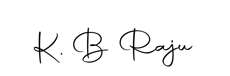 How to make K. B Raju name signature. Use Autography-DOLnW style for creating short signs online. This is the latest handwritten sign. K. B Raju signature style 10 images and pictures png