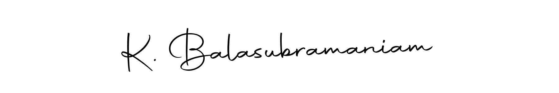 You can use this online signature creator to create a handwritten signature for the name K. Balasubramaniam. This is the best online autograph maker. K. Balasubramaniam signature style 10 images and pictures png