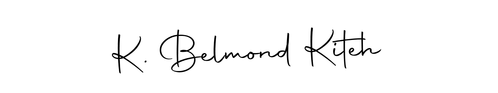 Once you've used our free online signature maker to create your best signature Autography-DOLnW style, it's time to enjoy all of the benefits that K. Belmond Kiteh name signing documents. K. Belmond Kiteh signature style 10 images and pictures png
