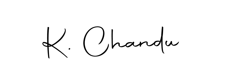 Use a signature maker to create a handwritten signature online. With this signature software, you can design (Autography-DOLnW) your own signature for name K. Chandu. K. Chandu signature style 10 images and pictures png