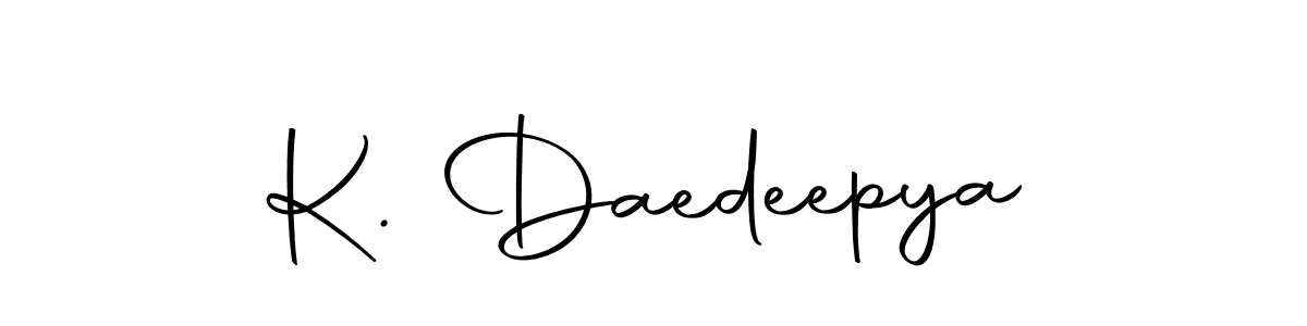 Here are the top 10 professional signature styles for the name K. Daedeepya. These are the best autograph styles you can use for your name. K. Daedeepya signature style 10 images and pictures png