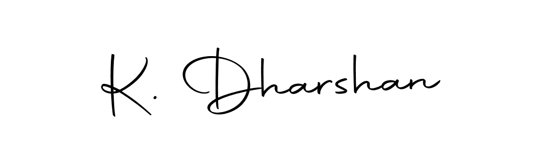 Design your own signature with our free online signature maker. With this signature software, you can create a handwritten (Autography-DOLnW) signature for name K. Dharshan. K. Dharshan signature style 10 images and pictures png