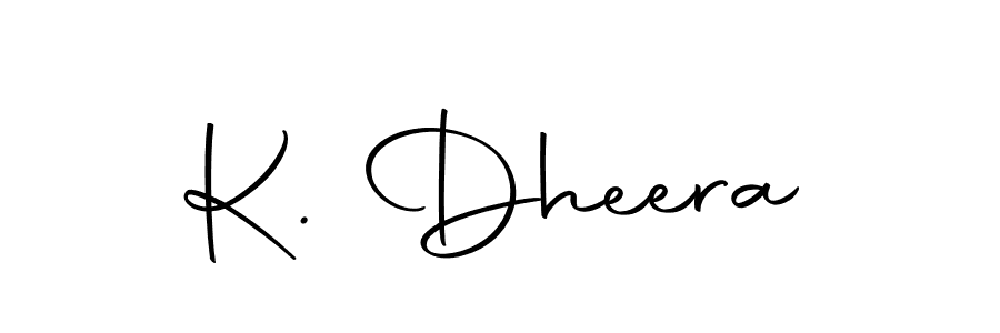 Make a short K. Dheera signature style. Manage your documents anywhere anytime using Autography-DOLnW. Create and add eSignatures, submit forms, share and send files easily. K. Dheera signature style 10 images and pictures png