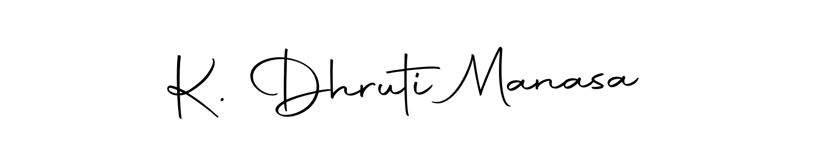 This is the best signature style for the K. Dhruti Manasa name. Also you like these signature font (Autography-DOLnW). Mix name signature. K. Dhruti Manasa signature style 10 images and pictures png