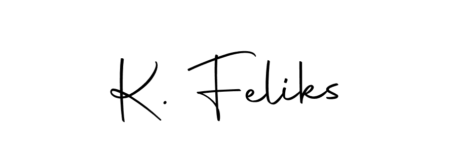 Make a beautiful signature design for name K. Feliks. With this signature (Autography-DOLnW) style, you can create a handwritten signature for free. K. Feliks signature style 10 images and pictures png