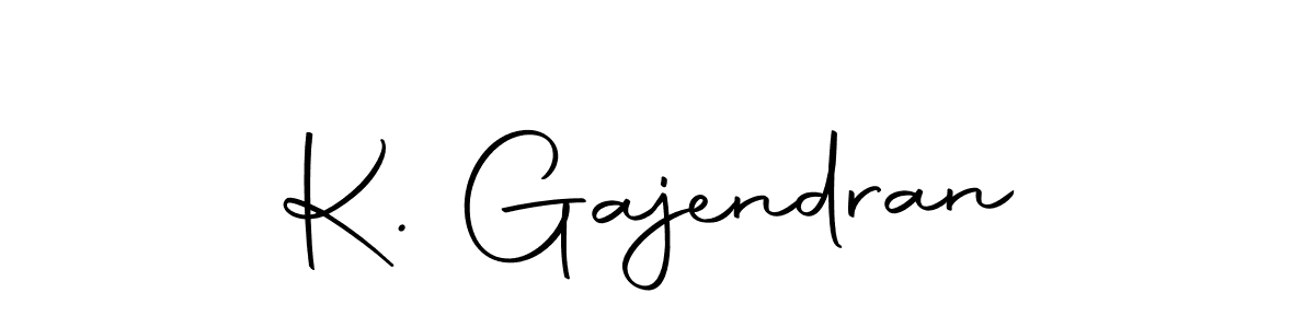 Similarly Autography-DOLnW is the best handwritten signature design. Signature creator online .You can use it as an online autograph creator for name K. Gajendran. K. Gajendran signature style 10 images and pictures png