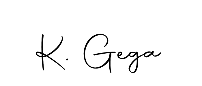 You should practise on your own different ways (Autography-DOLnW) to write your name (K. Gega) in signature. don't let someone else do it for you. K. Gega signature style 10 images and pictures png