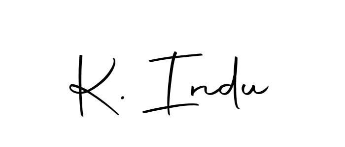 Create a beautiful signature design for name K. Indu. With this signature (Autography-DOLnW) fonts, you can make a handwritten signature for free. K. Indu signature style 10 images and pictures png