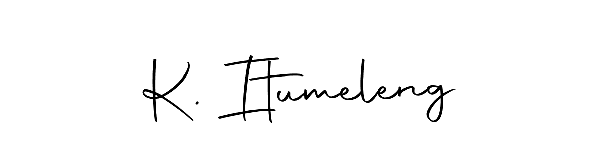 Make a beautiful signature design for name K. Itumeleng. Use this online signature maker to create a handwritten signature for free. K. Itumeleng signature style 10 images and pictures png