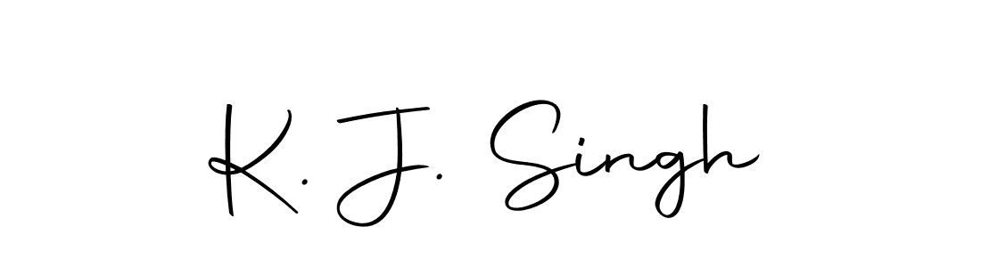 Create a beautiful signature design for name K. J. Singh. With this signature (Autography-DOLnW) fonts, you can make a handwritten signature for free. K. J. Singh signature style 10 images and pictures png