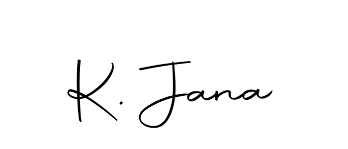 Design your own signature with our free online signature maker. With this signature software, you can create a handwritten (Autography-DOLnW) signature for name K. Jana. K. Jana signature style 10 images and pictures png