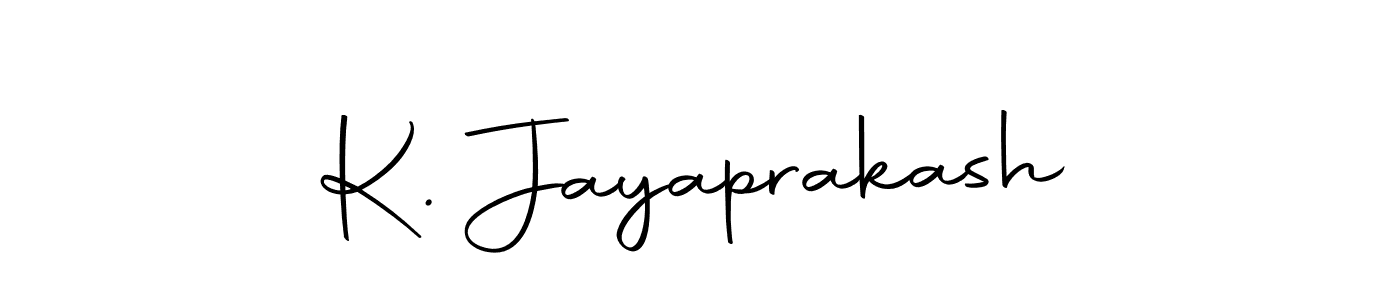 Use a signature maker to create a handwritten signature online. With this signature software, you can design (Autography-DOLnW) your own signature for name K. Jayaprakash. K. Jayaprakash signature style 10 images and pictures png