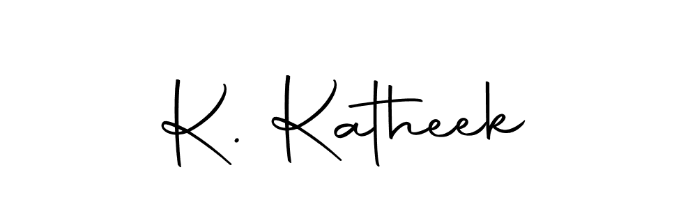 Make a beautiful signature design for name K. Katheek. Use this online signature maker to create a handwritten signature for free. K. Katheek signature style 10 images and pictures png