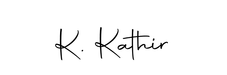 You can use this online signature creator to create a handwritten signature for the name K. Kathir. This is the best online autograph maker. K. Kathir signature style 10 images and pictures png