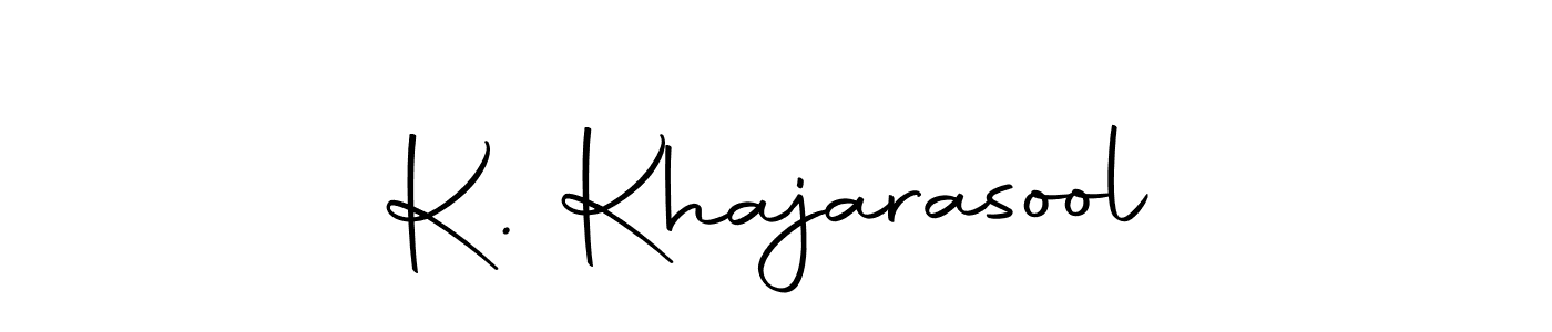 if you are searching for the best signature style for your name K. Khajarasool. so please give up your signature search. here we have designed multiple signature styles  using Autography-DOLnW. K. Khajarasool signature style 10 images and pictures png