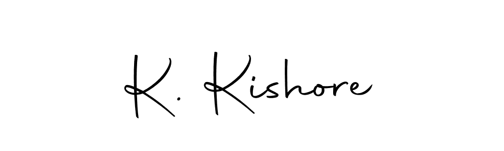 Autography-DOLnW is a professional signature style that is perfect for those who want to add a touch of class to their signature. It is also a great choice for those who want to make their signature more unique. Get K. Kishore name to fancy signature for free. K. Kishore signature style 10 images and pictures png
