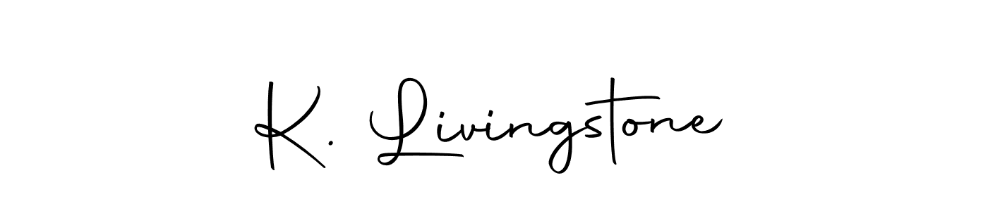 See photos of K. Livingstone official signature by Spectra . Check more albums & portfolios. Read reviews & check more about Autography-DOLnW font. K. Livingstone signature style 10 images and pictures png