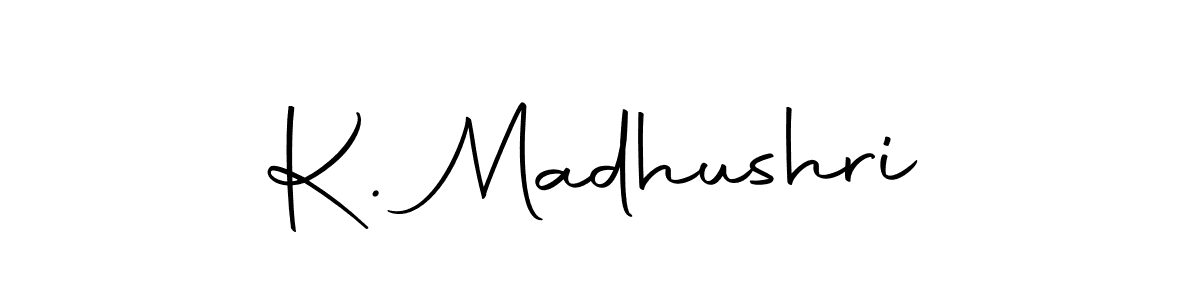 Once you've used our free online signature maker to create your best signature Autography-DOLnW style, it's time to enjoy all of the benefits that K. Madhushri name signing documents. K. Madhushri signature style 10 images and pictures png