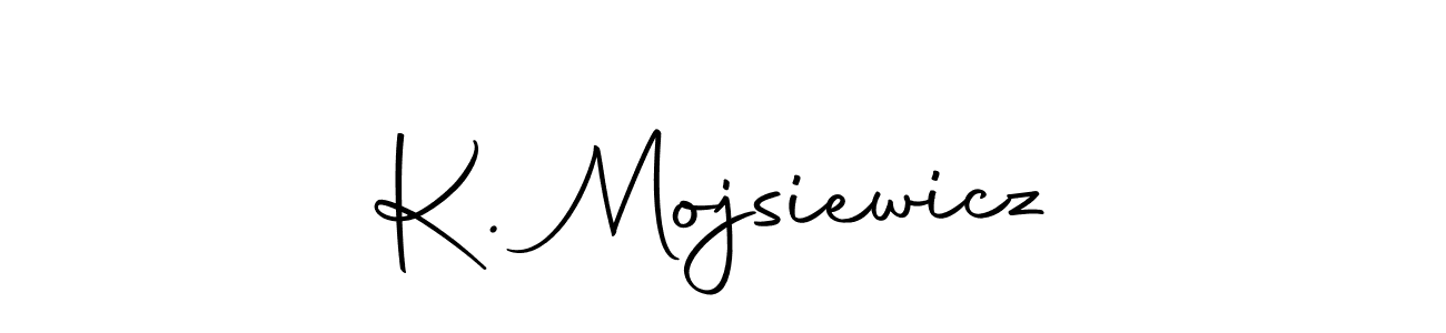 Design your own signature with our free online signature maker. With this signature software, you can create a handwritten (Autography-DOLnW) signature for name K. Mojsiewicz. K. Mojsiewicz signature style 10 images and pictures png