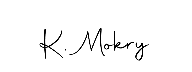 if you are searching for the best signature style for your name K. Mokry. so please give up your signature search. here we have designed multiple signature styles  using Autography-DOLnW. K. Mokry signature style 10 images and pictures png