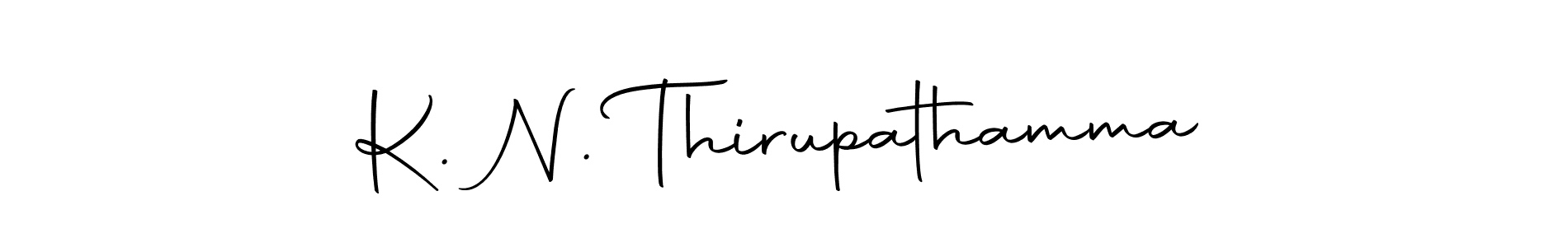 See photos of K. N. Thirupathamma official signature by Spectra . Check more albums & portfolios. Read reviews & check more about Autography-DOLnW font. K. N. Thirupathamma signature style 10 images and pictures png