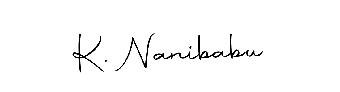 How to make K. Nanibabu signature? Autography-DOLnW is a professional autograph style. Create handwritten signature for K. Nanibabu name. K. Nanibabu signature style 10 images and pictures png