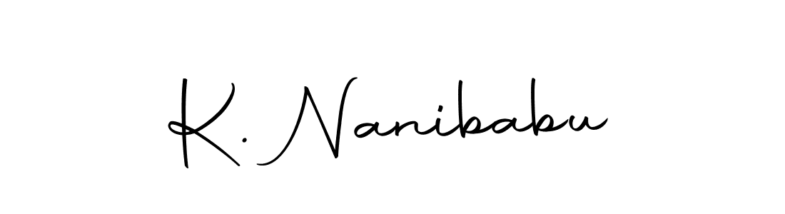 You can use this online signature creator to create a handwritten signature for the name K. Nanibabu. This is the best online autograph maker. K. Nanibabu signature style 10 images and pictures png