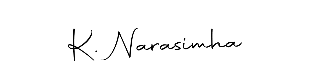 Design your own signature with our free online signature maker. With this signature software, you can create a handwritten (Autography-DOLnW) signature for name K. Narasimha. K. Narasimha signature style 10 images and pictures png
