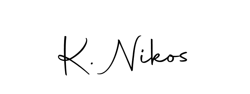 Once you've used our free online signature maker to create your best signature Autography-DOLnW style, it's time to enjoy all of the benefits that K. Nikos name signing documents. K. Nikos signature style 10 images and pictures png