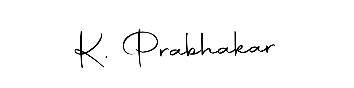 Design your own signature with our free online signature maker. With this signature software, you can create a handwritten (Autography-DOLnW) signature for name K. Prabhakar. K. Prabhakar signature style 10 images and pictures png