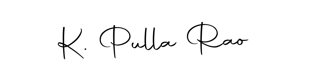 This is the best signature style for the K. Pulla Rao name. Also you like these signature font (Autography-DOLnW). Mix name signature. K. Pulla Rao signature style 10 images and pictures png
