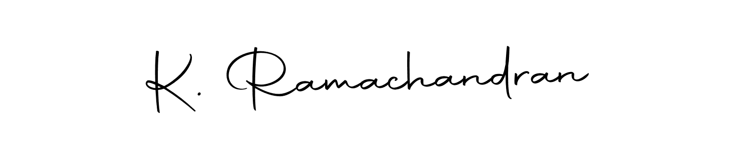 Use a signature maker to create a handwritten signature online. With this signature software, you can design (Autography-DOLnW) your own signature for name K. Ramachandran. K. Ramachandran signature style 10 images and pictures png