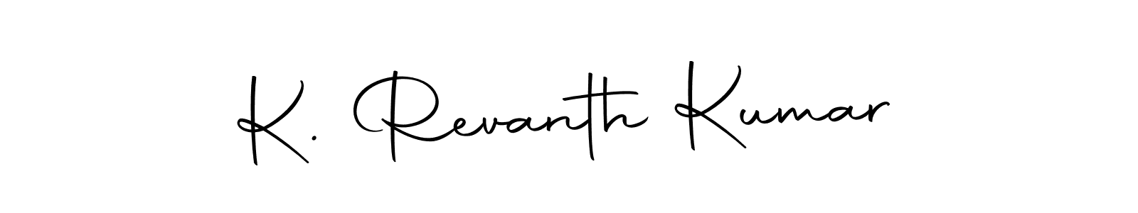 Create a beautiful signature design for name K. Revanth Kumar. With this signature (Autography-DOLnW) fonts, you can make a handwritten signature for free. K. Revanth Kumar signature style 10 images and pictures png