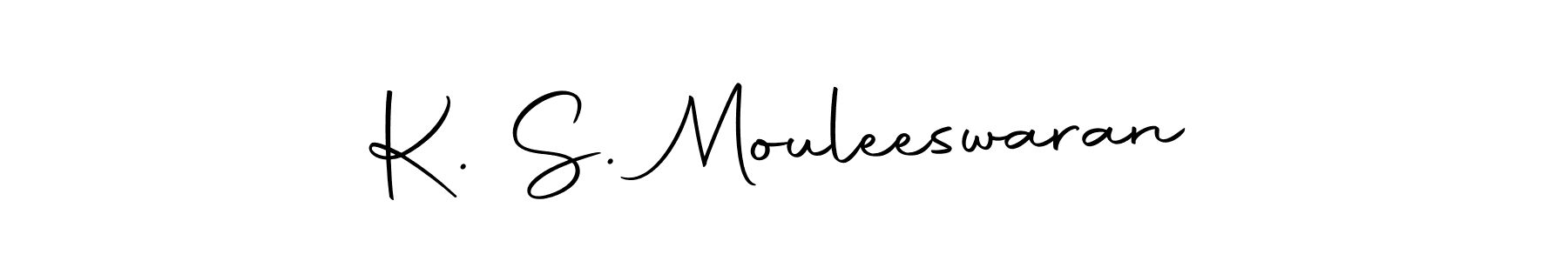 Make a beautiful signature design for name K. S. Mouleeswaran. Use this online signature maker to create a handwritten signature for free. K. S. Mouleeswaran signature style 10 images and pictures png